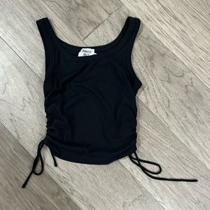 PRINCESS POLLY ruched tank black size 4